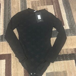 Fashion Nova Black Bodysuit small